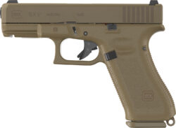 Glock UV1950703X G19X V 9mm Luger 17+1 4.02" Black GMB Barrel, Coyote nPVD Steel Serrated Slide, Coyote Brown Polymer Frame, Textured Polymer Grip, Ambidextrous