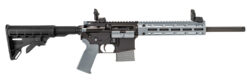 Tippmann Arms A101226 M4-22 LTE 22 LR 25+1 16" Black Parkerized Threaded Barrel, Matte Black Aluminum Receiver w/Picatinny Rail, Wolf Gray M-LOK Handguard Composite Forend, Black Polymer Stock, Gray G