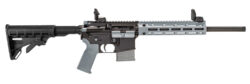 Tippmann Arms A101337 M4-22 LTE 22 LR 10+1 16" Black Parkerized Threaded Barrel, Matte Black Aluminum Receiver w/Picatinny Rail, Wolf Gray M-LOK Handguard Composite Forend, Black Polymer Stock, Gray G