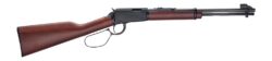 Henry H001L22M Classic 22 WMR 12+1 18.50" Blued Round Barrel, Black Aluminum Grooved Receiver, American Walnut Straight Grip Stock