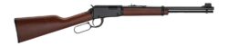 Henry H001Y22 Classic Youth 22 S/L/LR 13/14/18+1 16.50" Blued Barrel, Black Aluminum Grooved Receiver, American Walnut Straight Grip Stock
