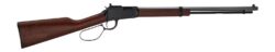 Henry H001TR22 Frontier Carbine 22 S/L/LR 13/14/18+1 16.50" Blued Octagon Barrel, Black Aluminum Receiver, American Walnut Straight Grip Stock