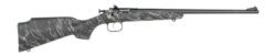 Crickett KSA2344 My First Rifle Gen2 22 LR 1rd 16.13" Blued Single Shot Barrel, Drilled & Tapped Receiver, Black w/White Webbing Fixed Synthetic Stock