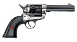 Pietta PFI357PR434BP 1873 Great Western II Pendleton Round?Up 357 Mag 6 Shot 4.75" Blued Engraved Barrel & Cylinder, Ultra Black Engraved Grip, Exposed Hammer
