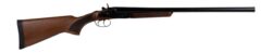 Derya Firearms EX1400.12.24 EX1400  12 Gauge Break Open 2rd 24" Black Chrome Side By Side Barrel, Black Chrome Steel Receiver, Fixed Walnut Stock