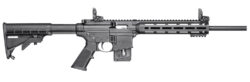 Smith & Wesson 10207 M&P15 *State Compliant 22 LR 10+1 16.50" Matte Black Steel Barrel & Picatinny Rail Aluminum Receiver, 10" Magpul M-LOK Handguard, Fixed Black Synthetic Stock, Black Polymer Grip,