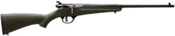 Savage Arms 13790 Rascal  Youth 22 LR 1rd 16.13" Matte Black Sporter Barrel, Matte Black Carbon Steel Receiver, Green Fixed Synthetic Stock, Right Hand